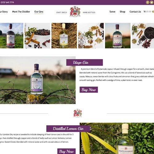 Staffordshire Distillery Gins