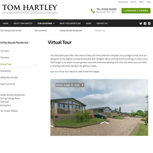 Tom Hartley Virtual Tour